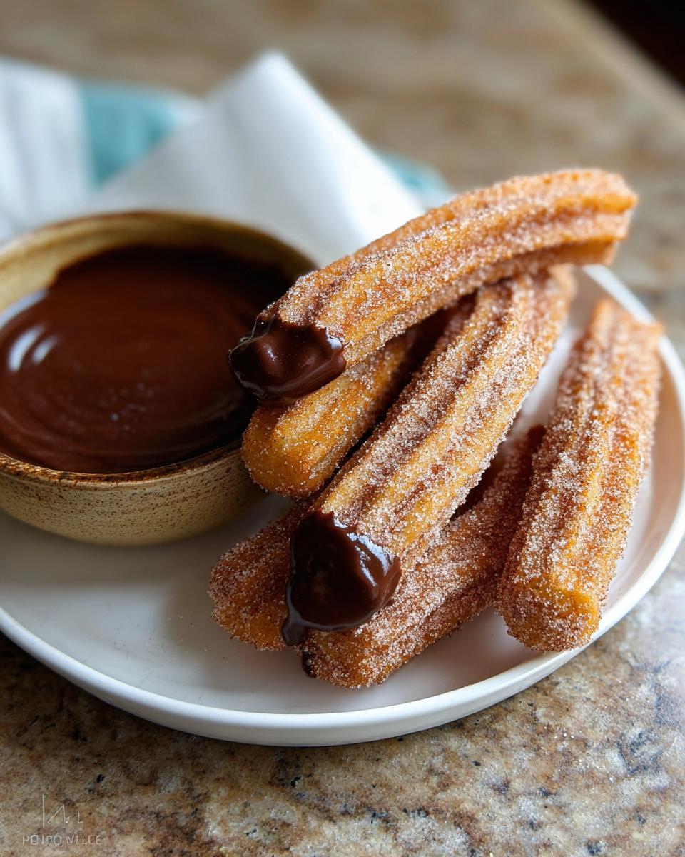 Homemade Churros with Chocolate Sauce: 30 Min Treat