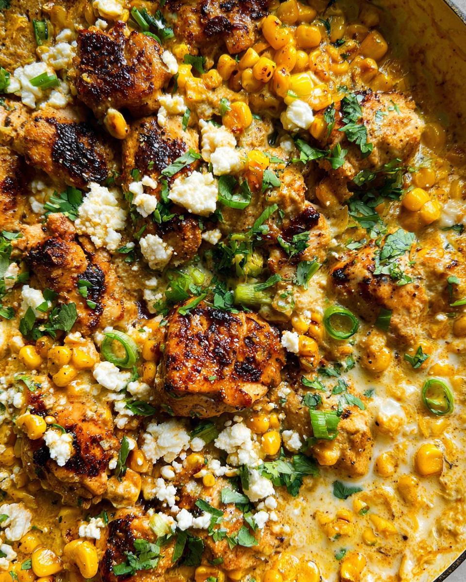 Fiesta Skillet: Mexican Street Corn Chicken Dinner