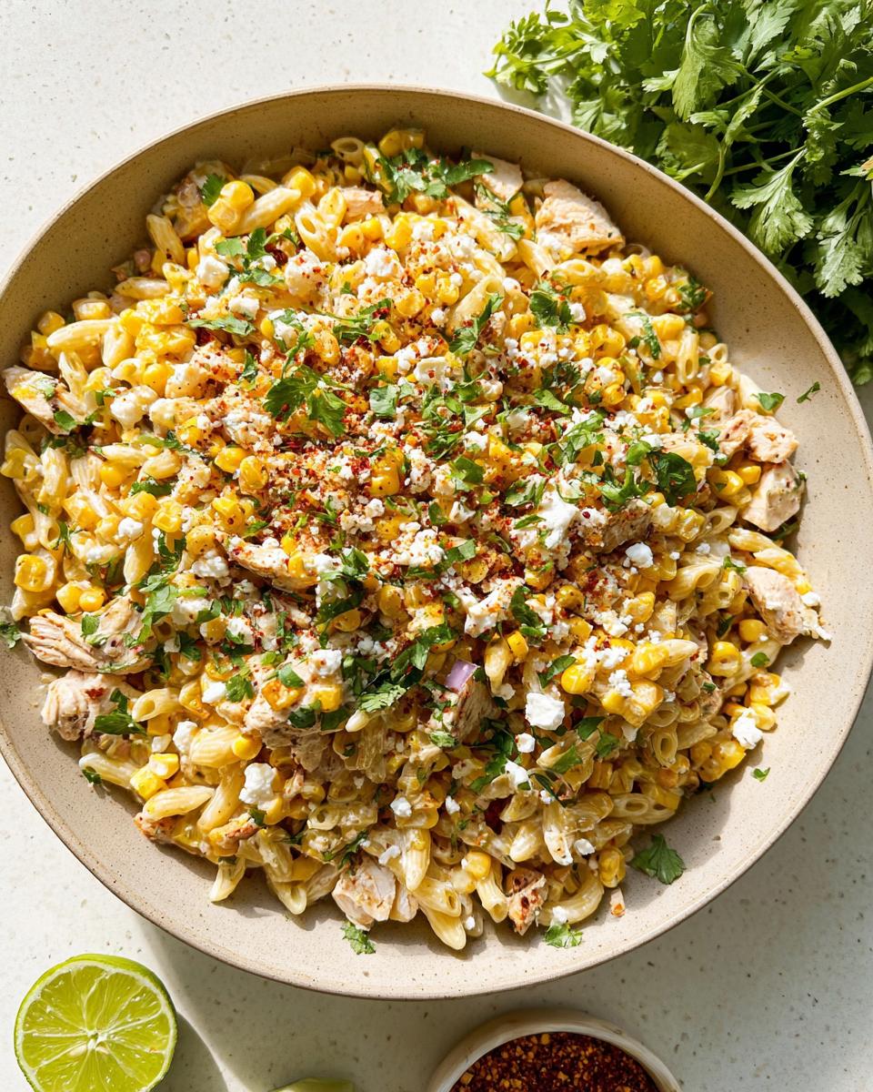 Bold Mexican Street Corn Pasta Salad with Chicken