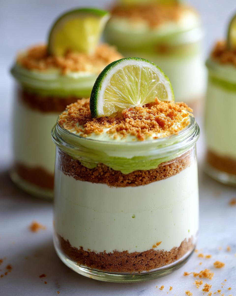 Guilt-Free No Bake Key Lime Cheesecake Parfaits