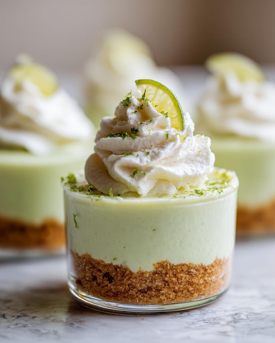 Easy No Bake Lime Cheesecake Cups Dessert