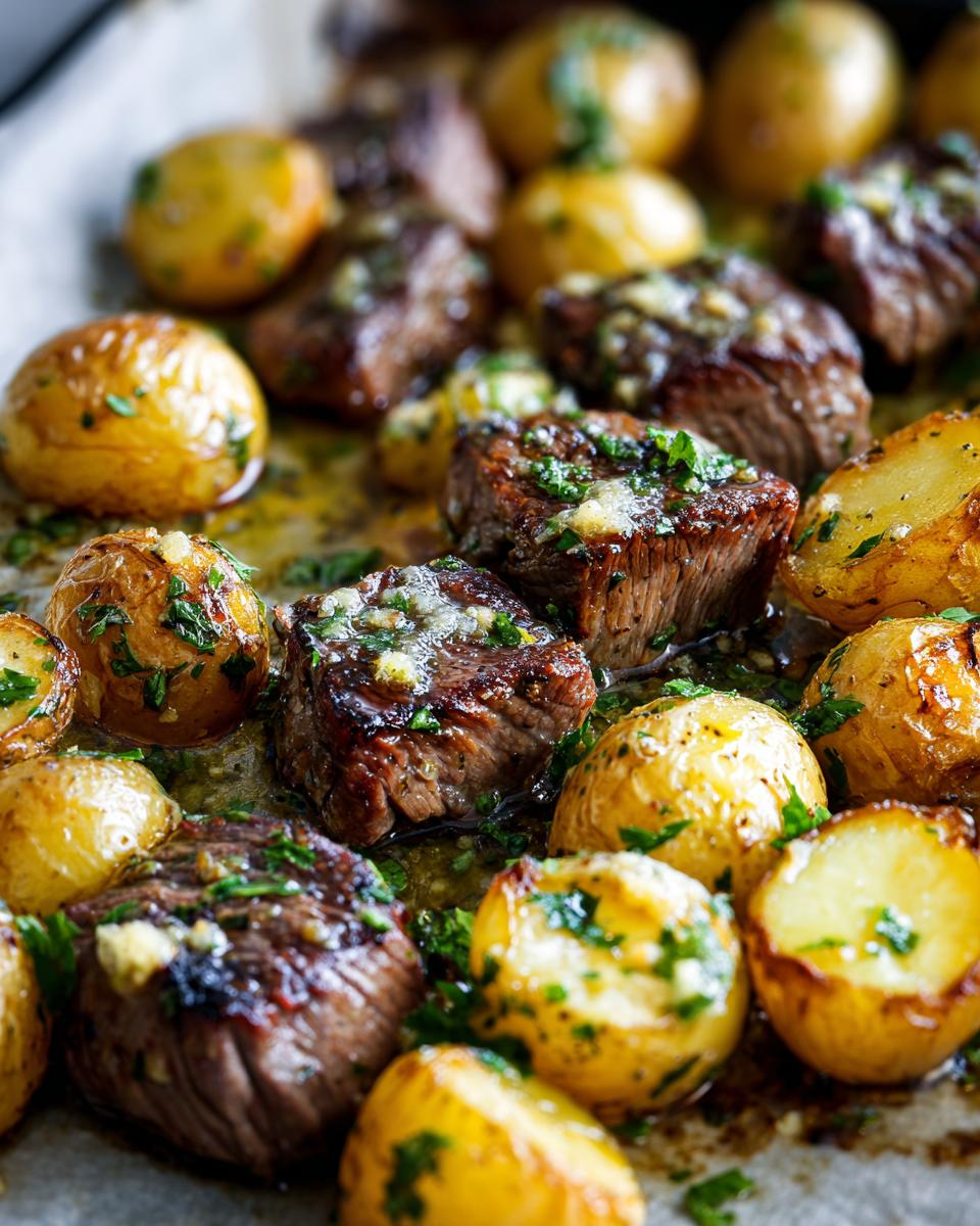 Sheet Pan Garlic Butter Steak & Potatoes: Pure Bliss