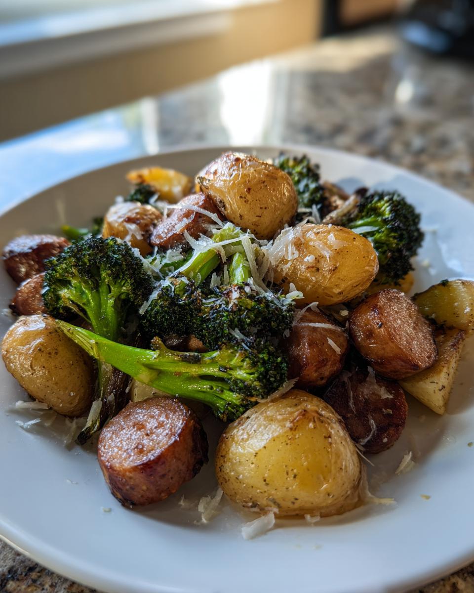 Sheet Pan Sausage Potatoes Broccoli Dinner: Fast & Flavorful