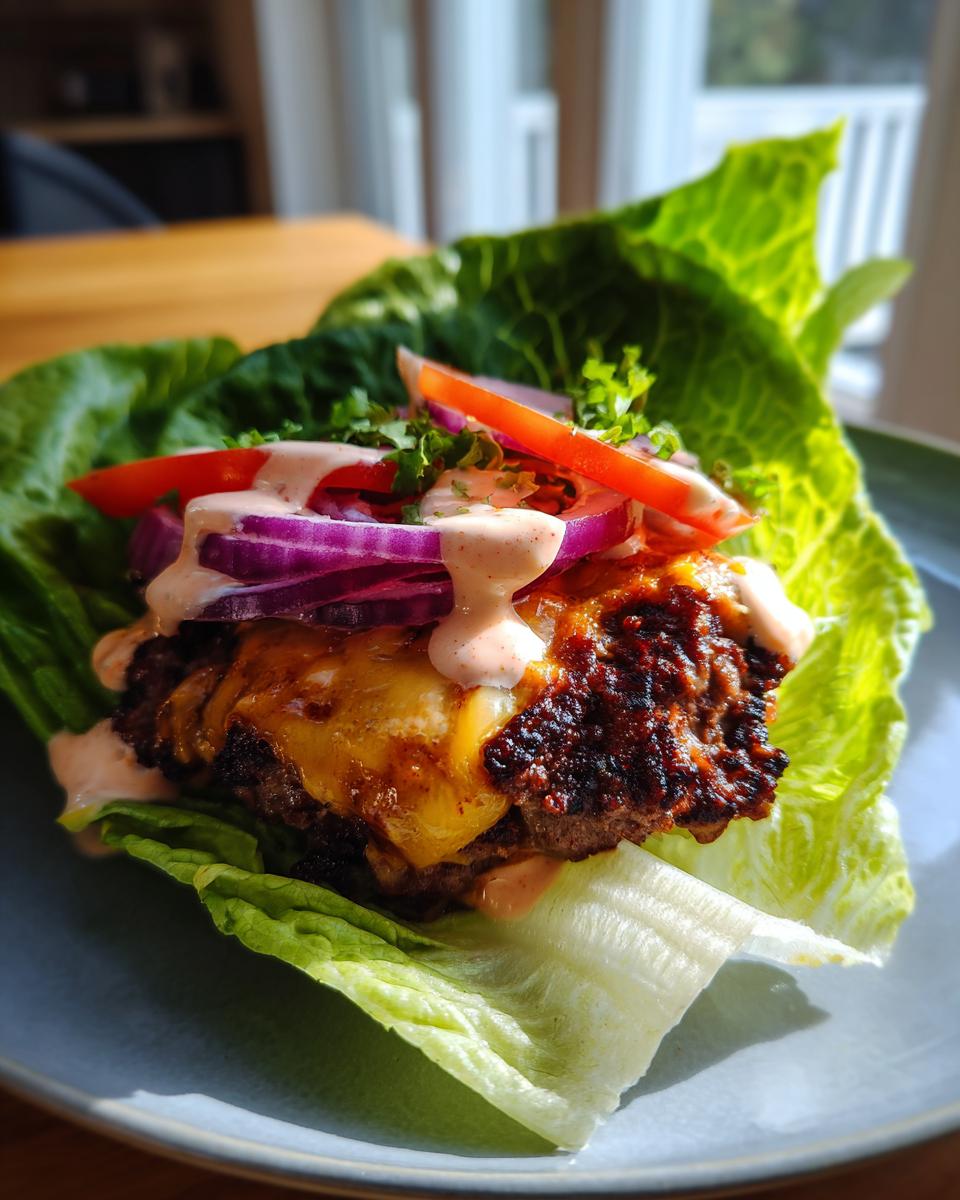 Smash Burger Lettuce Wrap: Quick, Low Carb Delight