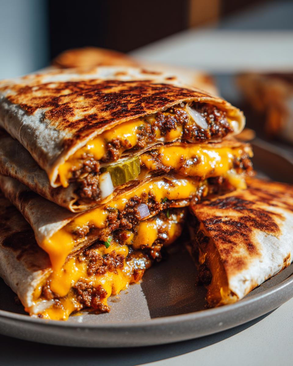 Smash Burger Quesadilla: 1 Delicious Recipe