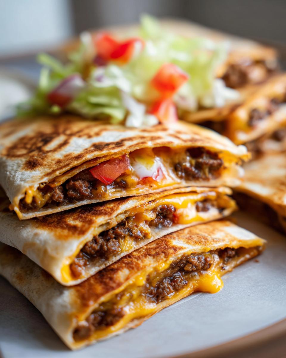 Smashburger Quesadilla: 1 Crispy Skillet Dinner