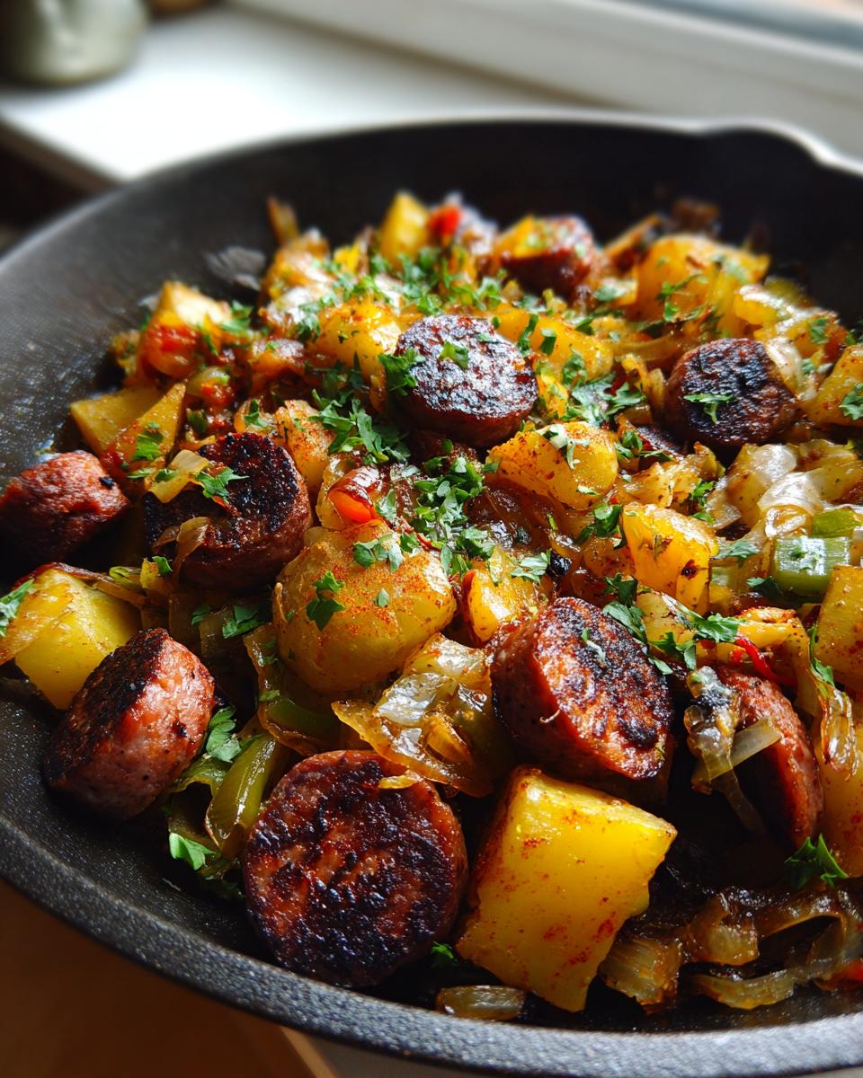 Smoked Sausage Potato Hash: Speedy One-Pan Dinner