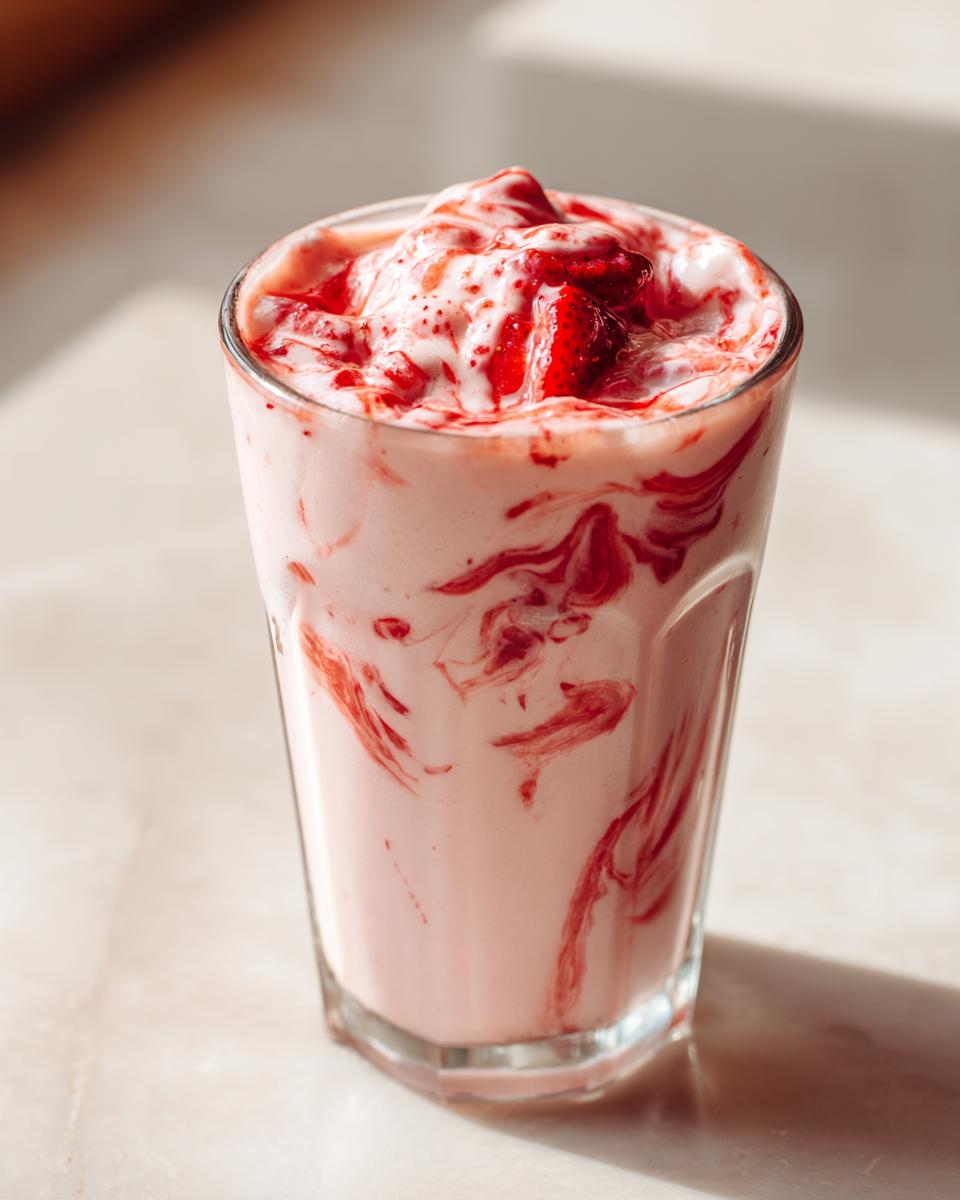 Amazing Strawberry Glaze Smoothie Drink