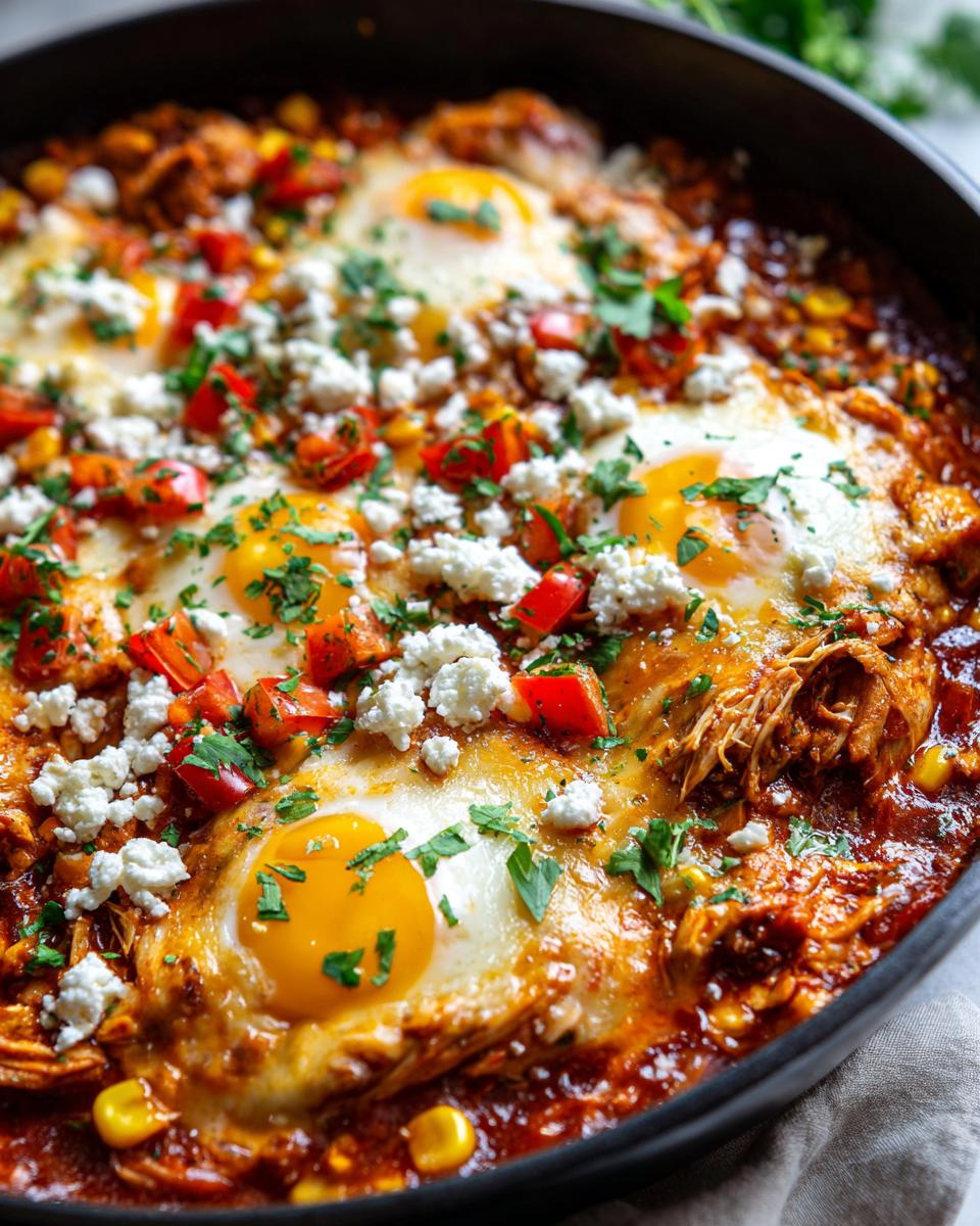 Street Corn Chicken Enchilada Skillet: 1-Pan Wonder