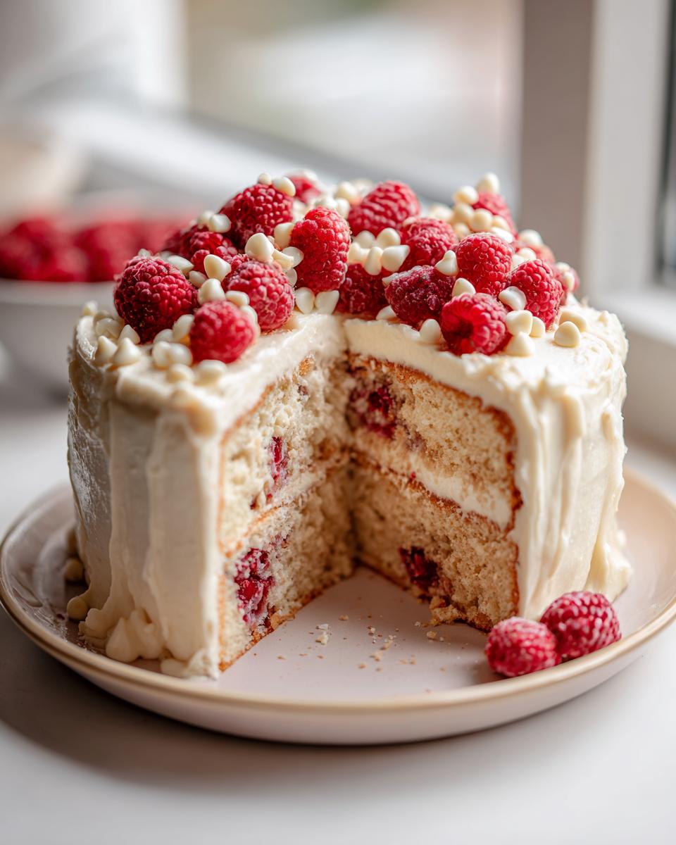 Divine White Chocolate Raspberry Cake Recipe